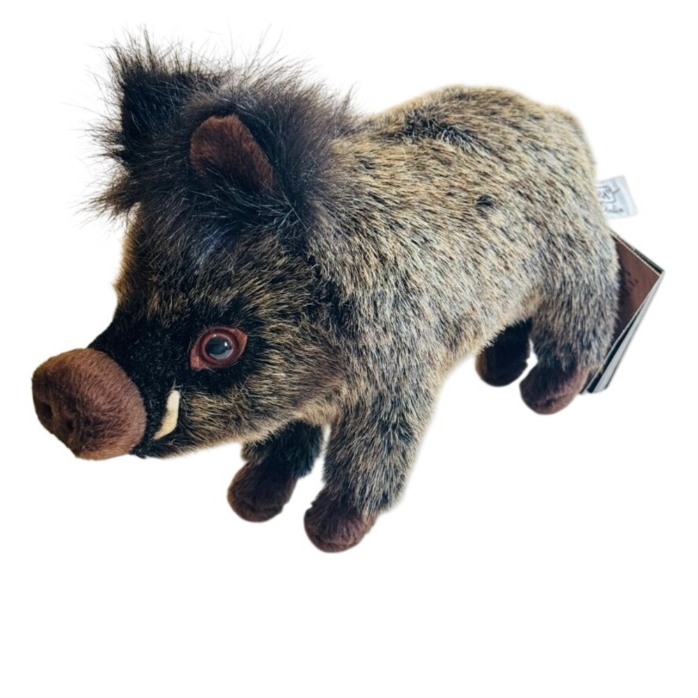 Hansa Wild Boar Stuffed Toys 11" Plush Animal Handcrafted Creation